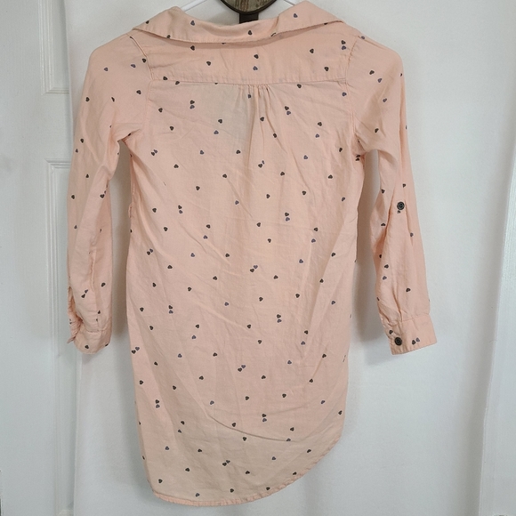 (1433) H&M LOGG Youths Long Sleeve Button Down Shirt, Size: 7-8 Y Color Pink - Picture 14 of 15